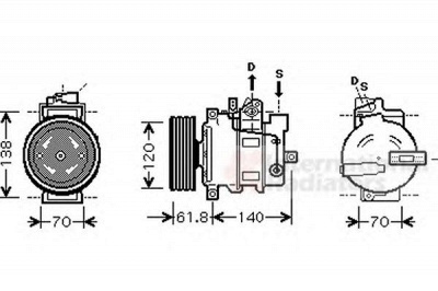 VAN WEZEL 0300k263 -  Компрессор, кондиционер